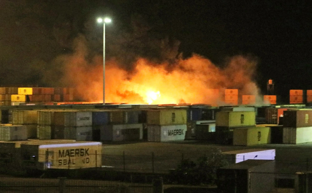 Syrian port ablaze as Israeli airstrikes hit Iran arms cache
