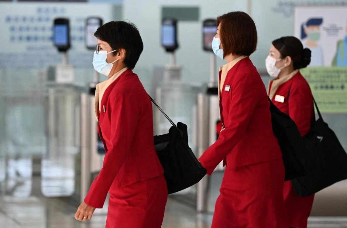 Some of the new infections with Omicron were detected among air crew, who had only been required to quarantine at home, unlike most other people returning to the city, who have to quarantine in hotels. (File/AFP)