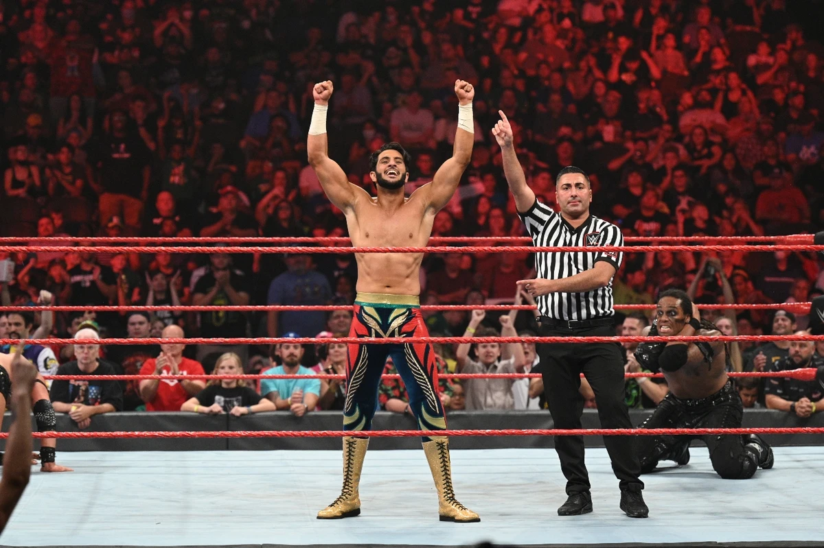 Mansoor taking part in RAW during 2021. (WWE)