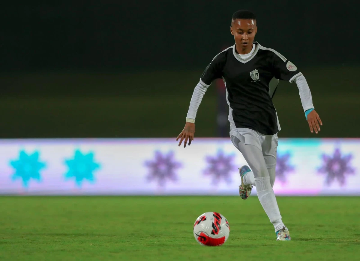 Houriya Al-Shamrani of White Lion has ambitions to become the league's best player. (Supplied)