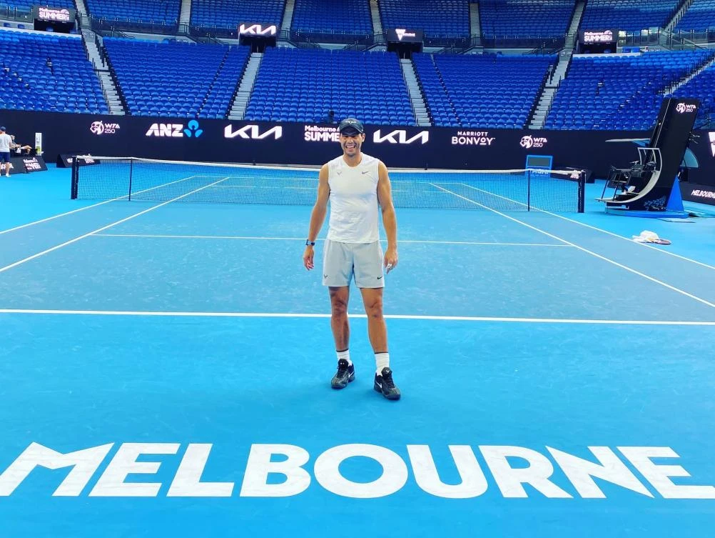 Rafael Nadal’s arrival will be a boost for the organizers of the first Grand Slam tournament of the season, which starts on January 17. (Twitter: @RafaelNadal)