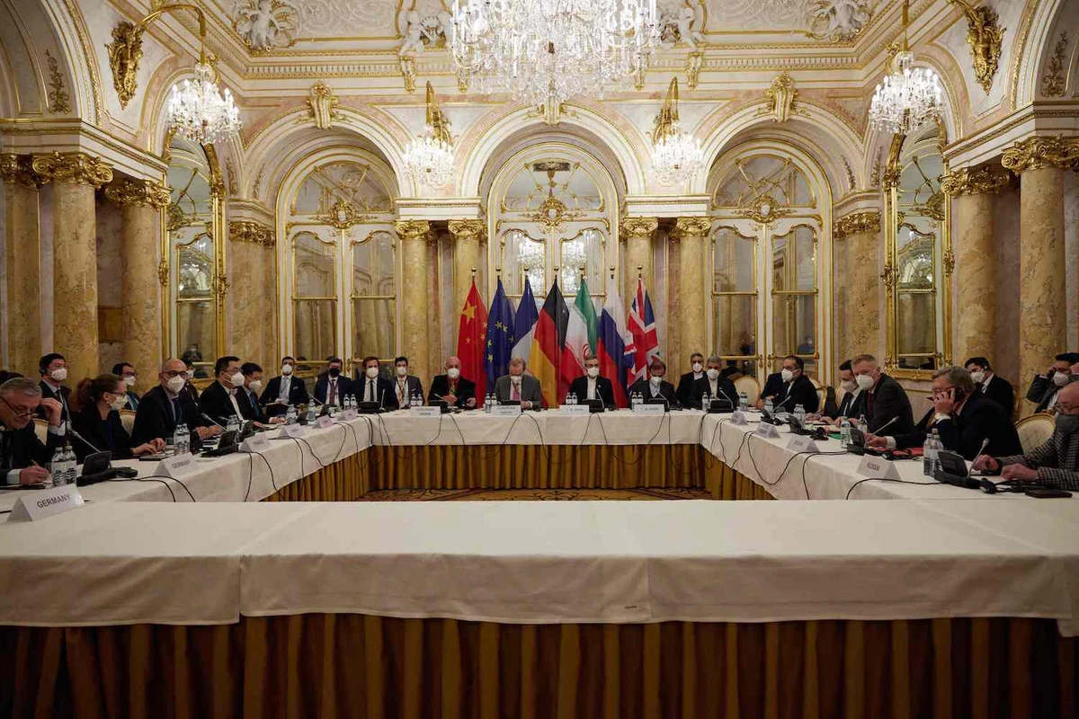Representatives attend a meeting of the joint commission on negotiations aimed at reviving the Iran nuclear deal in Vienna, Austria. (File/AFP)