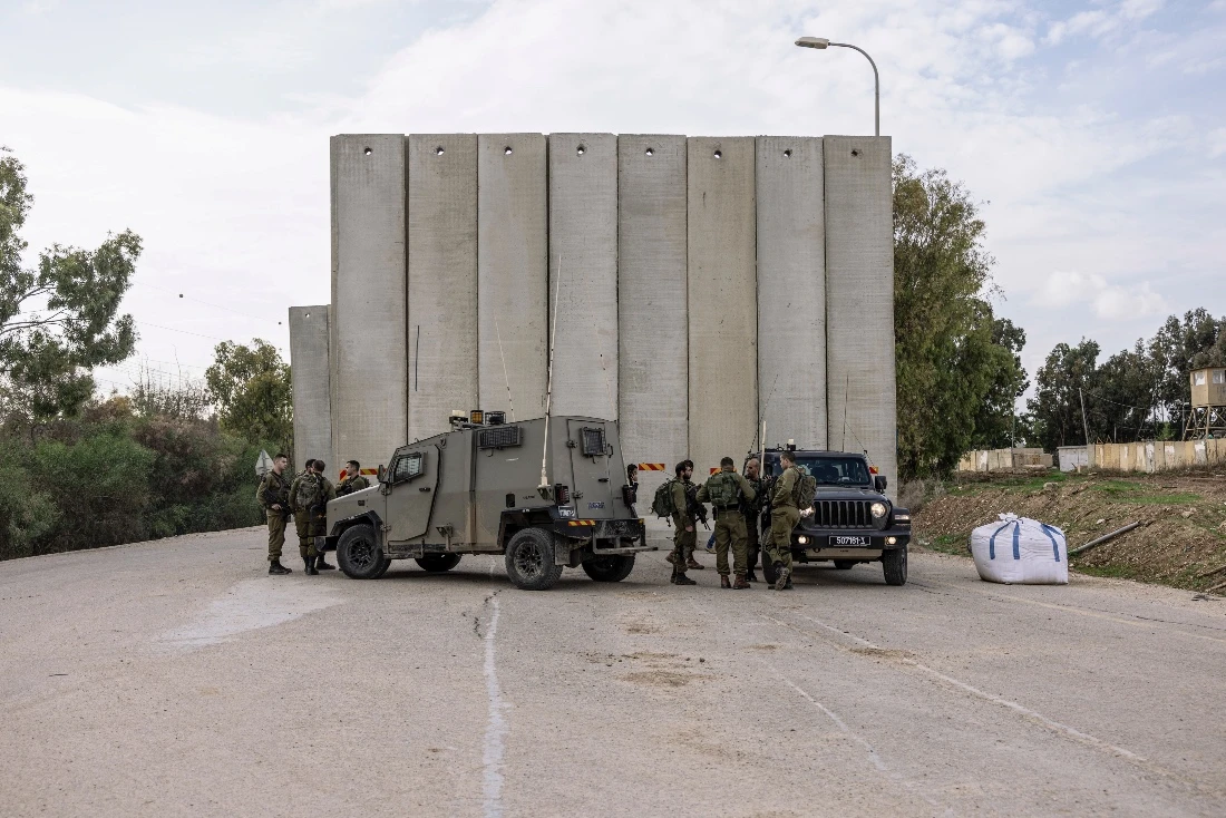 The Israeli military said it struck “a rocket manufacturing site and military posts” belonging to Hamas in the Gaza Strip overnight in response to Saturday’s rocket fire. (File/AP)