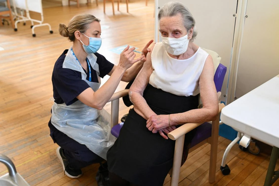 Data does not suggest further restrictions are needed because of the high uptake of booster jabs by older people, British Education Secretary Nadhim Zahawi said on Monday. (File/AFP)
