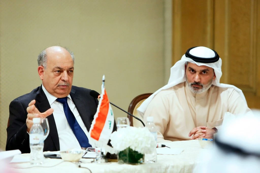 Haitham Al-Ghais (right) when he was Kuwait OPEC governor (Getty)