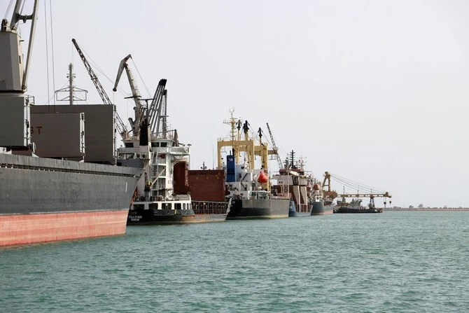 Above, ships docked at the Hodeidah port, Yemen. Cargo ship RWABEE was hijacked while sailing off the coast of Hodeidah. (Reuters/File)