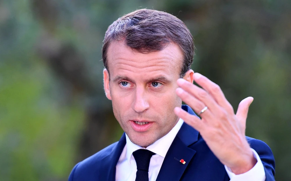 French President Emmanuel Macron speaks during a press conference. (AFP file photo)