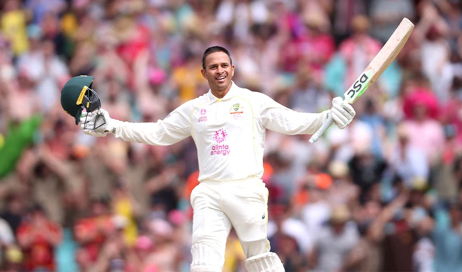 Pakistan-born Khawaja scores century on Test return to pummel England