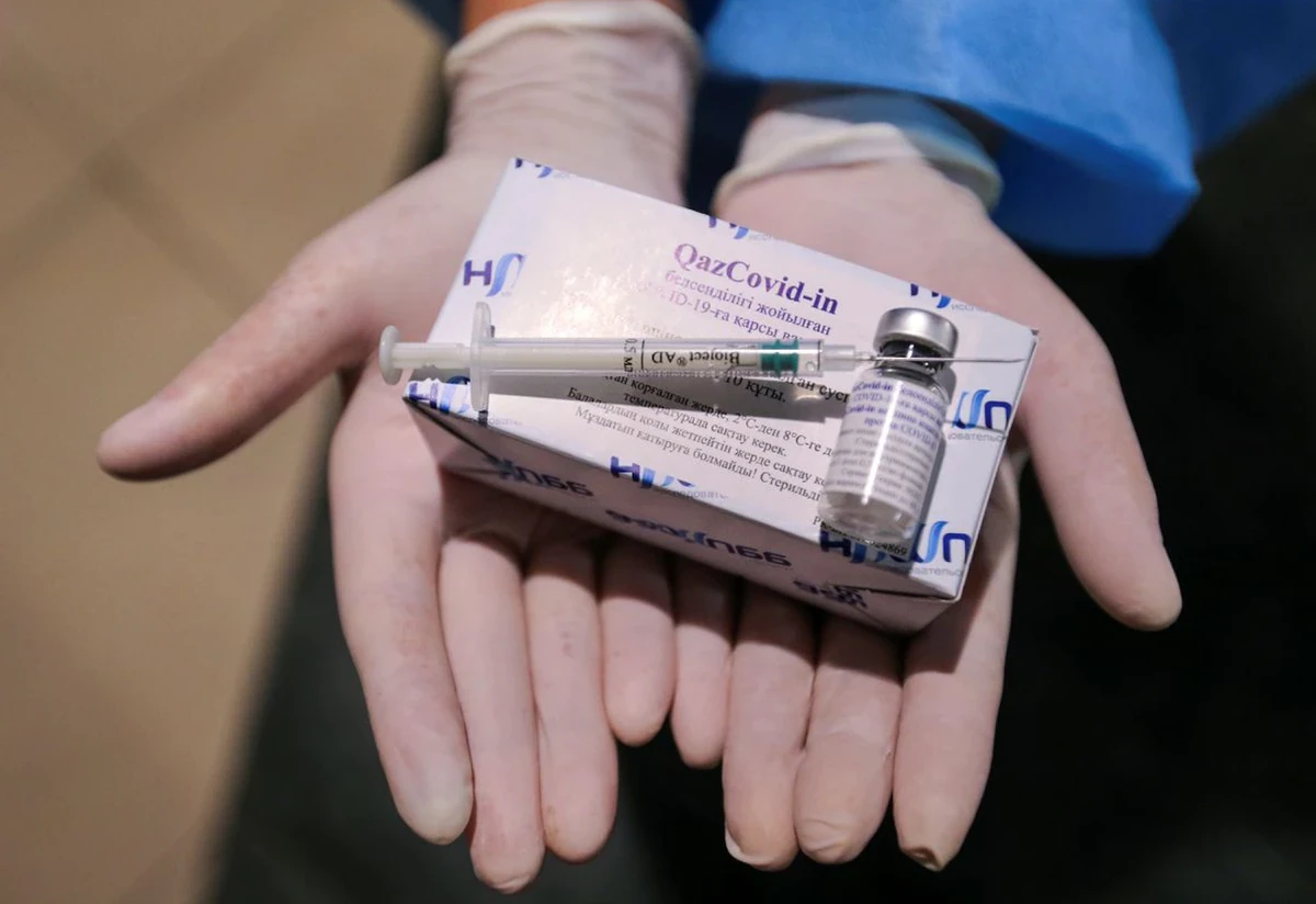 Kazakhstan intends to supply Egypt with 5 million doses of its QazVac coronavirus vaccine as soon as it is approved by the Egyptian Drug Authority. (File/Reuters)