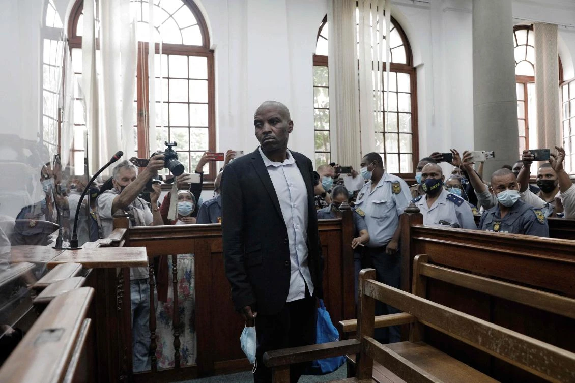 Zandile Christmas Mafe initially faced charges of breaking into parliament, arson and intention to steal property, including laptops, crockery and documents. (AFP)