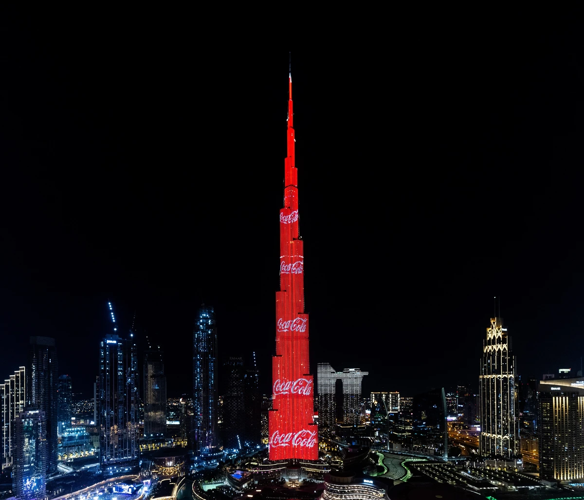 Coca-Cola lights up Burj Khalifa in branding initiative