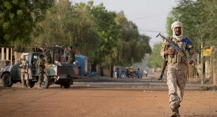 A Malian army soldier patrols in Gao. (AFP)