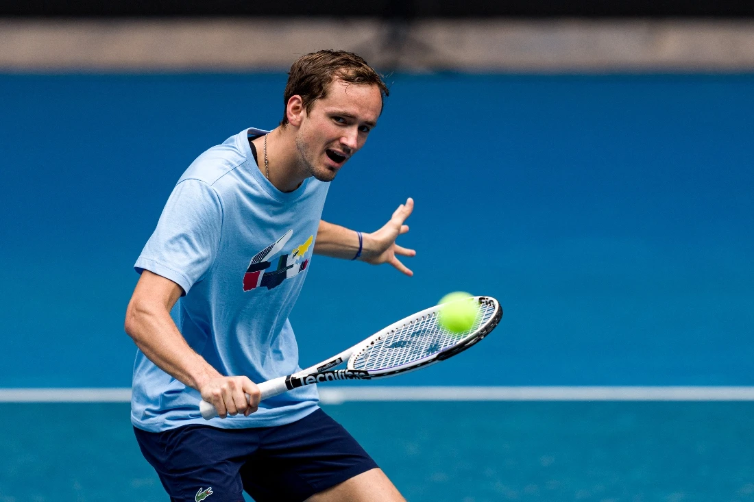 Djokovic’s absence means world No.2 Daniil Medvedev is the highest-ranked player in the tournament draw. (AFP)
