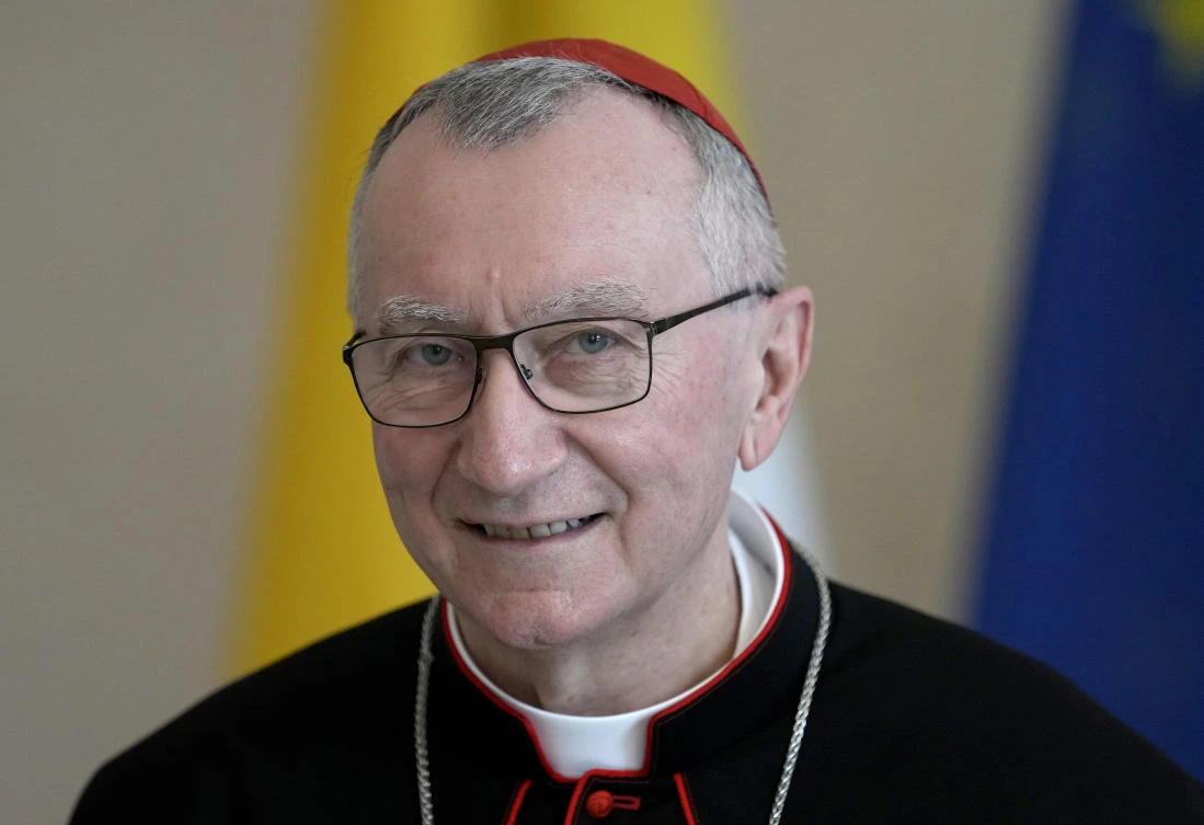 The Vatican officials said Tuesday that Cardinal Pietro Parolin, the pope’s No. 2, has very light symptoms, while Mons. Edgar Pena Parrra is asymptomatic. (AP)