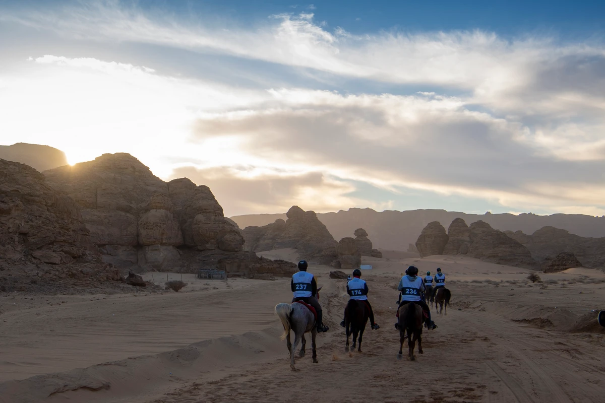 AlUla will host over 200 riders from more than 30 different countries at the Custodian of the Two Holy Mosques Endurance Cup 2022. (Supplied/RCU)