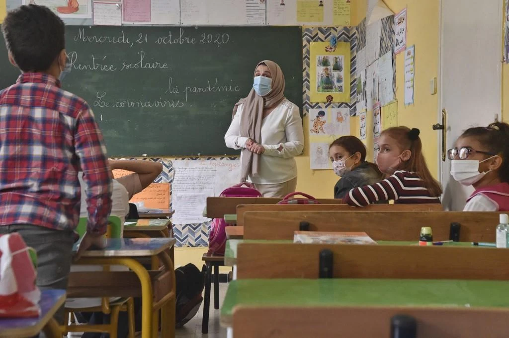 Algeria has decided to close its schools for ten days after it registered a rise in omicron cases. (File/AFP)