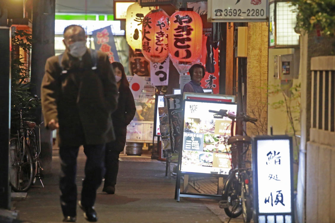 Under the latest measure, most eateries are asked to close by 8 or 9 p.m., while large events can allow full capacity if they have anti-virus plans. (AP)