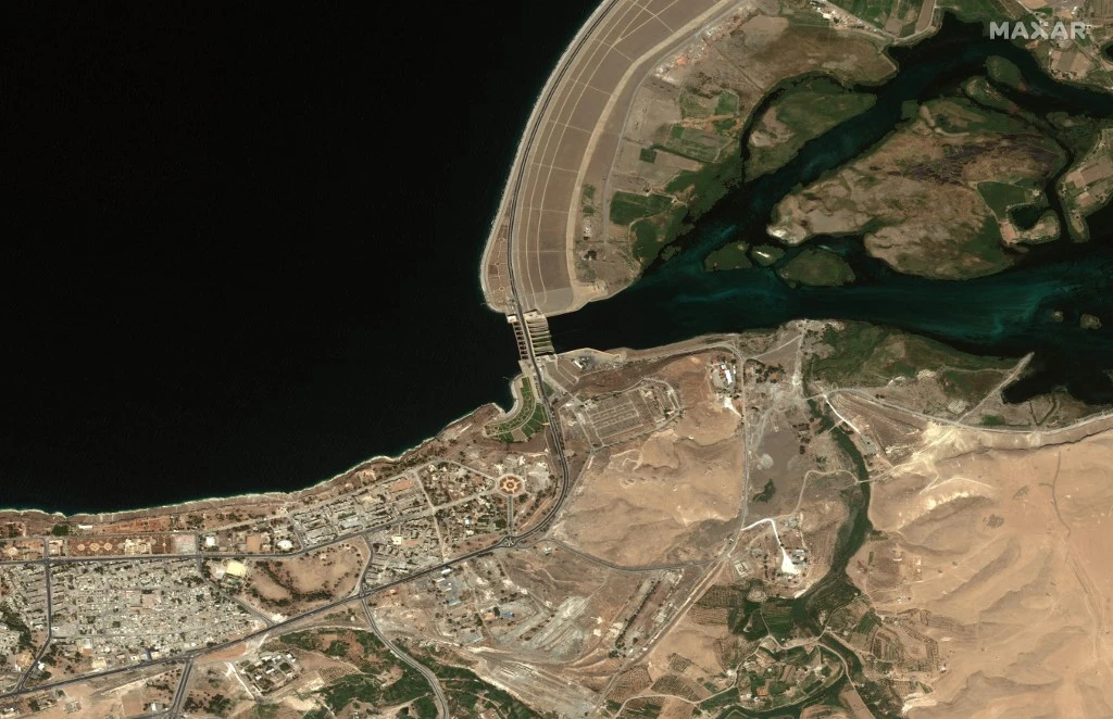 A covert US team bombed the Tabqa dam on the Euphrates in eastern Syria in 2017, where Daesh fighters were occupying the control towers. (AFP)