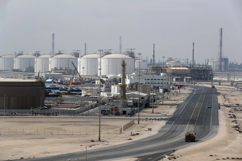 Above, Ras Laffan Industrial City, Qatar’s principal site for production of liquefied natural gas and gas-to-liquid. (AFP)