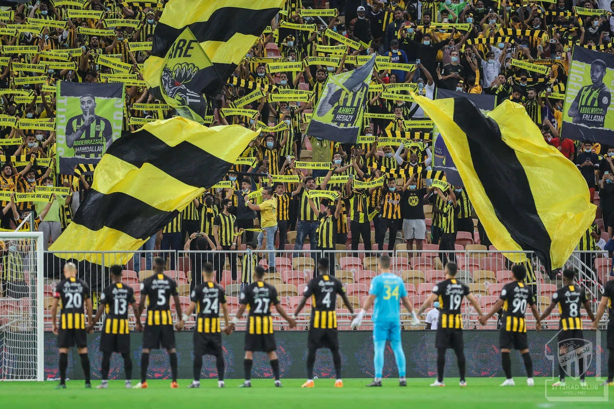 The title battle between Al-Ittihad in first and Al-Nassr in second is going to be that bit spicier thanks to Abderrazak Hamdallah. (Twitter: ittihad)