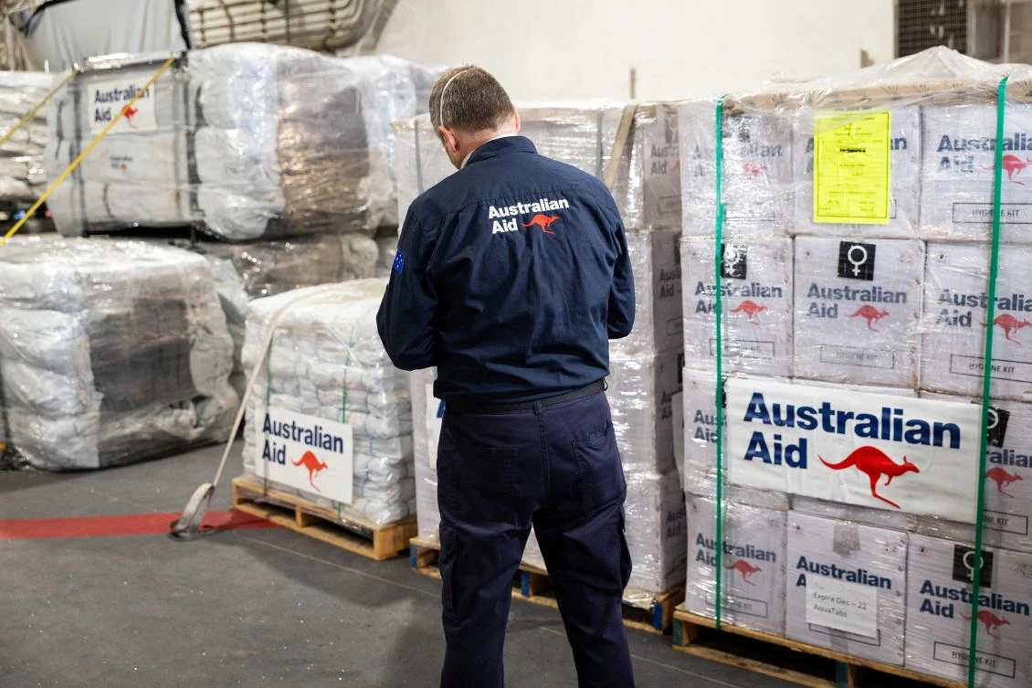 Coronavirus-hit Australian warship delivers disaster aid to Tonga