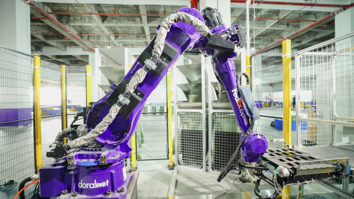 FedEx launches its first AI-powered sorting robot in China, echoing industry trends