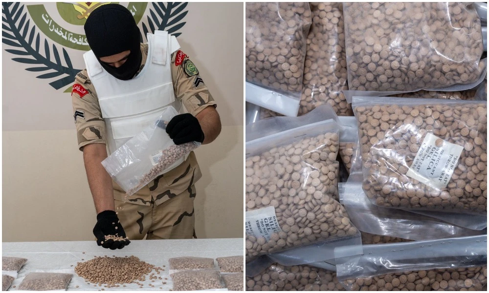 Police thwart attempt to smuggle 1 million amphetamine pills into Saudi Arabia