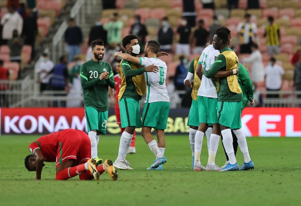 After their victory over Oman, a win against Japan at Saitama Stadium will now take Saudi Arabia to Qatar 2022. (Reuters)