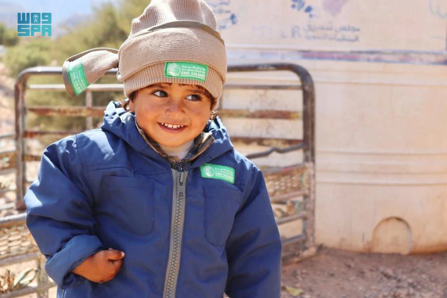 Saudi aid agency continues winter aid project in Yemen. (SPA)
