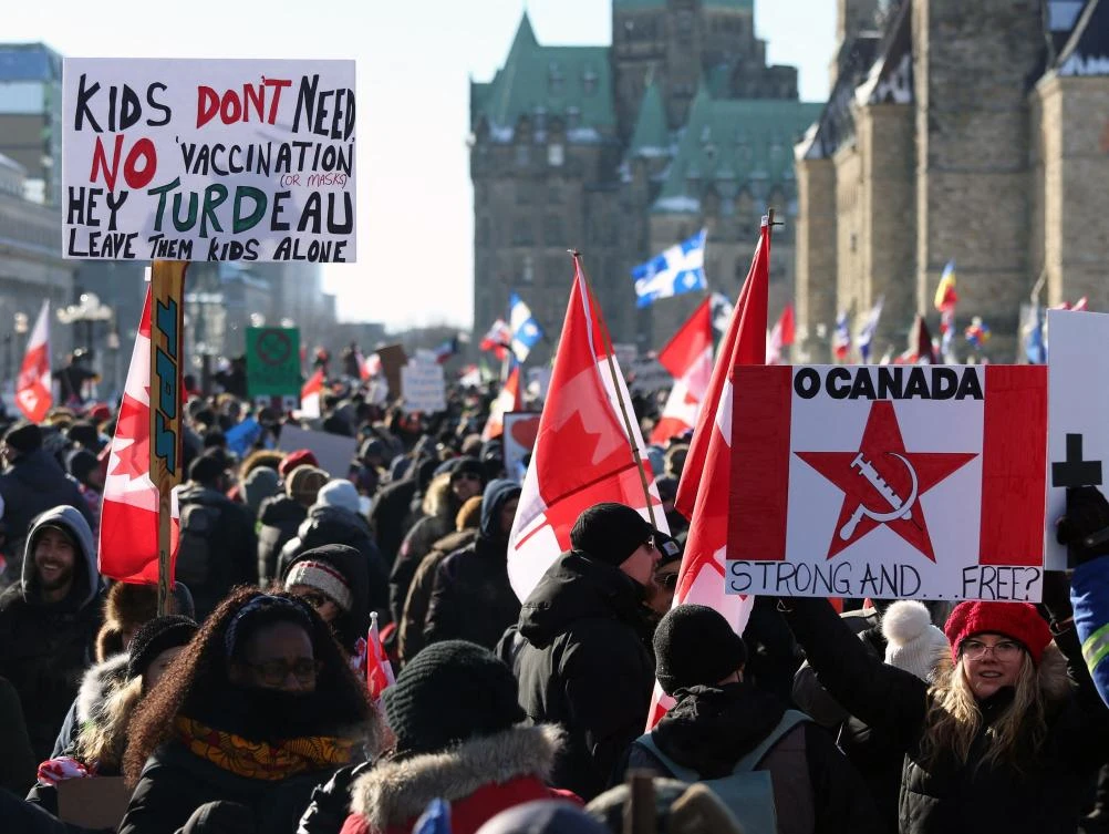 Thousands protest COVID mandates and restrictions in Ottawa