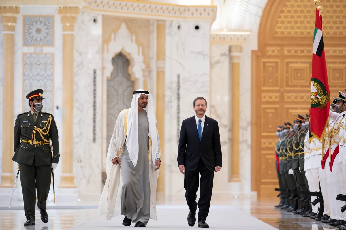 Israel supports UAE security needs, president says on first visit