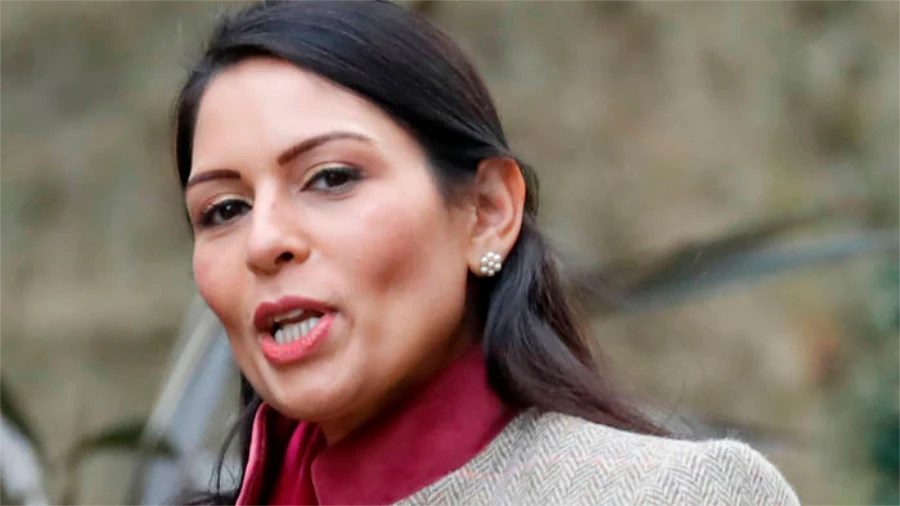 British Home Secretary Priti Patel. (AFP/File)