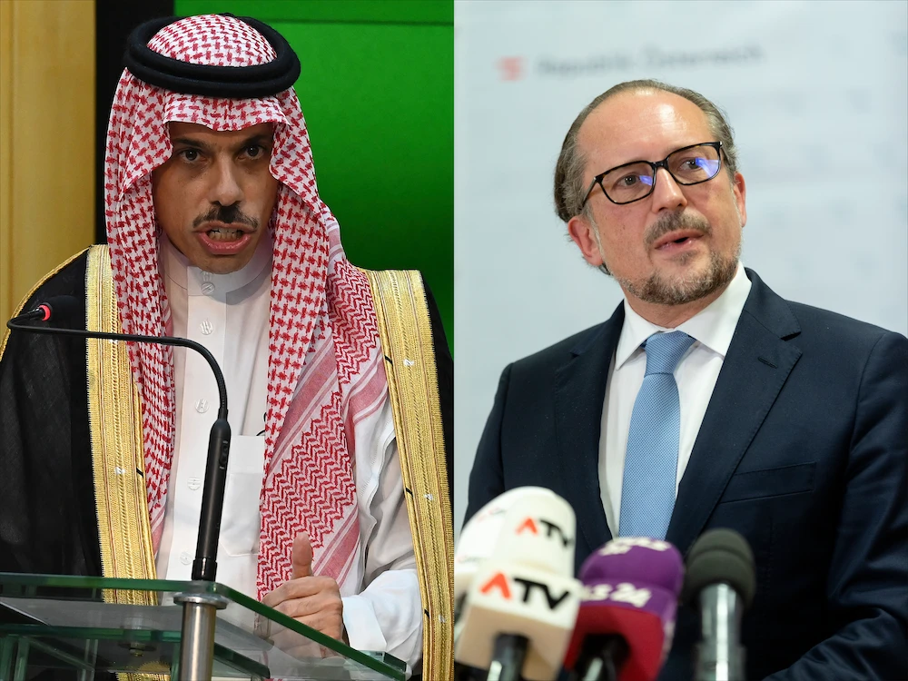 Saudi and Austrian foreign ministers discuss ways to develop ties