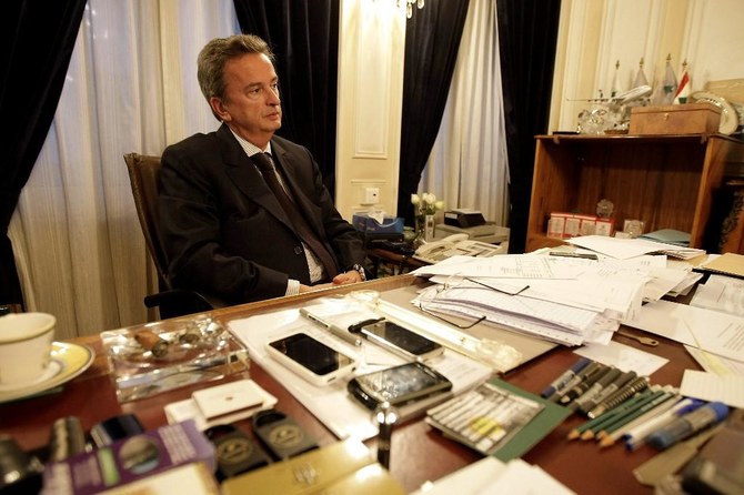 Governor of Banque du Liban Riad Salameh. (AFP)
