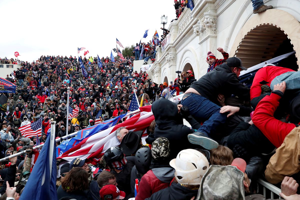 Pro-Trump protesters storm the U.S. Capitol, Washington, D.C., U.S, Jan. 6, 2021. (Reuters)
