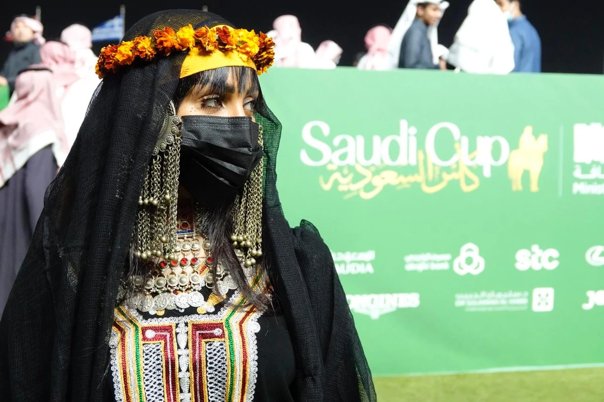 It was not just on track where the stakes were high at the Saudi Cup, once again the fashion stakes were raised off track as spectators pulled out all the stops and dressed to impress. (AN Photo/Huda Bashatah)