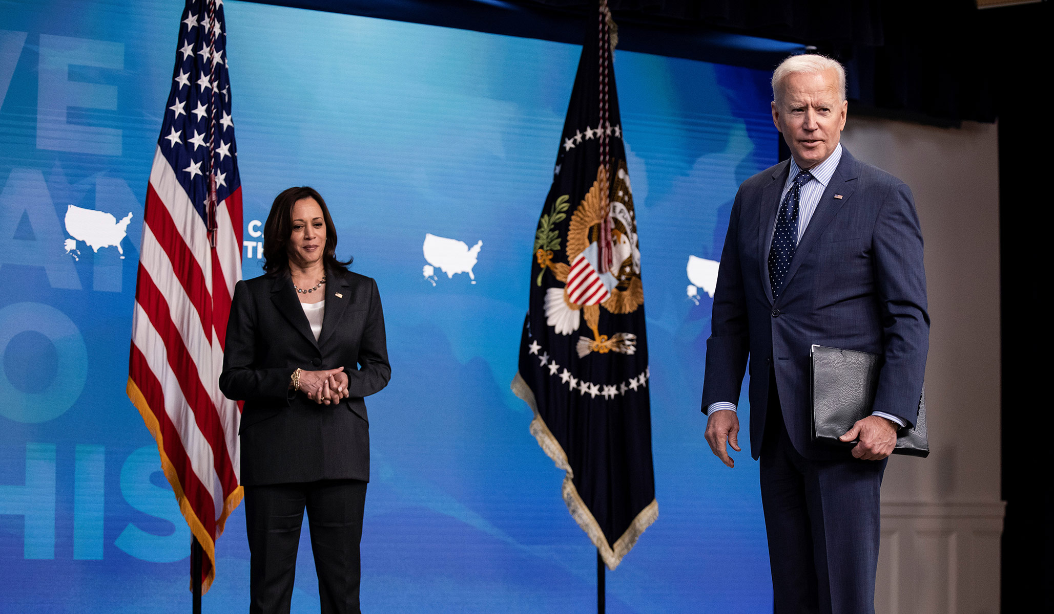 U.S. President Joe Biden and U.S. Vice President Kamala Harris, White House, Washington, D.C., June 2, 2021. (Reuters)