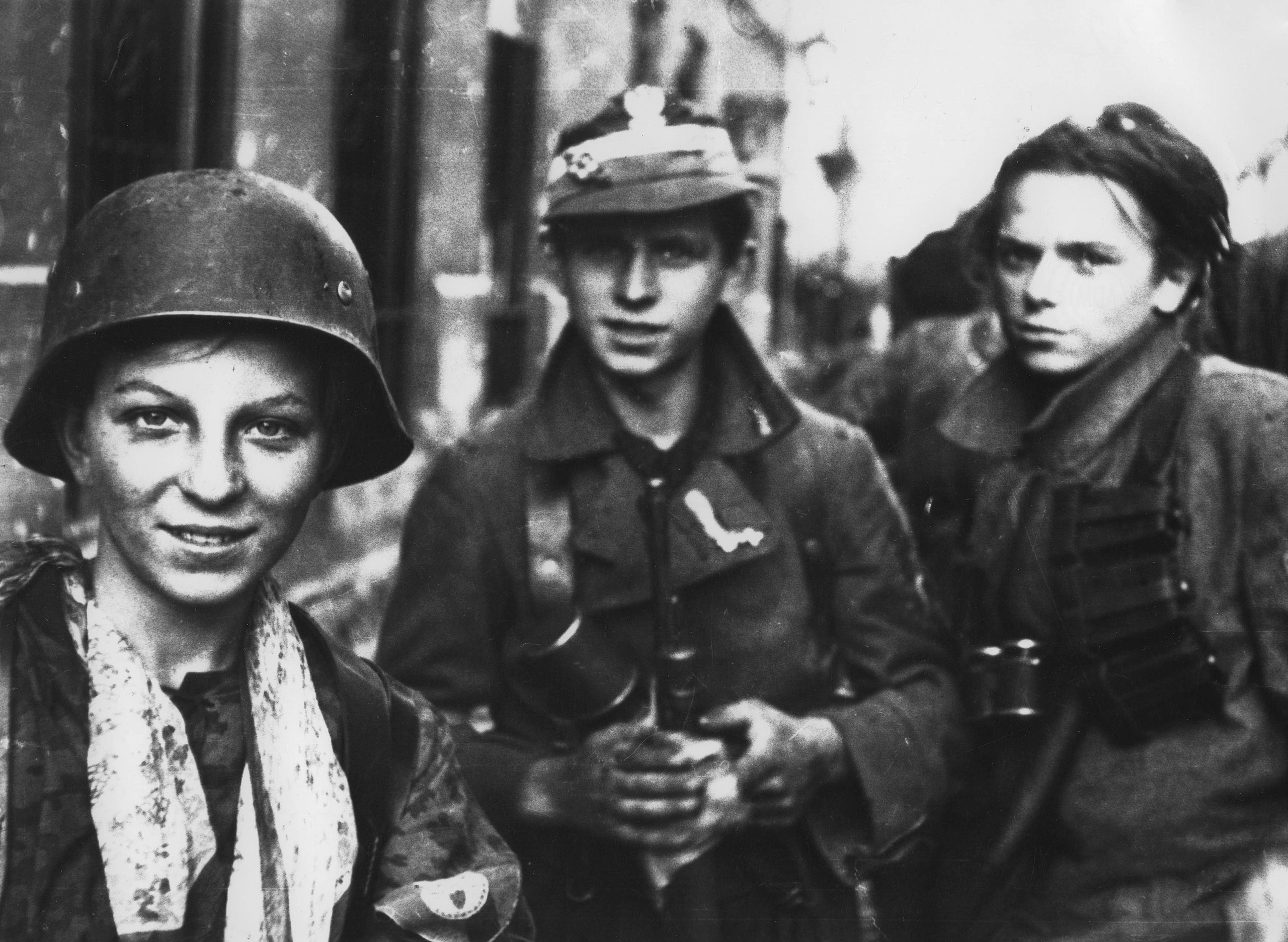 Young Home Army soldiers during the Warsaw Uprising, Poland, Sept. 2, 1944. (Wikimedia Commons)