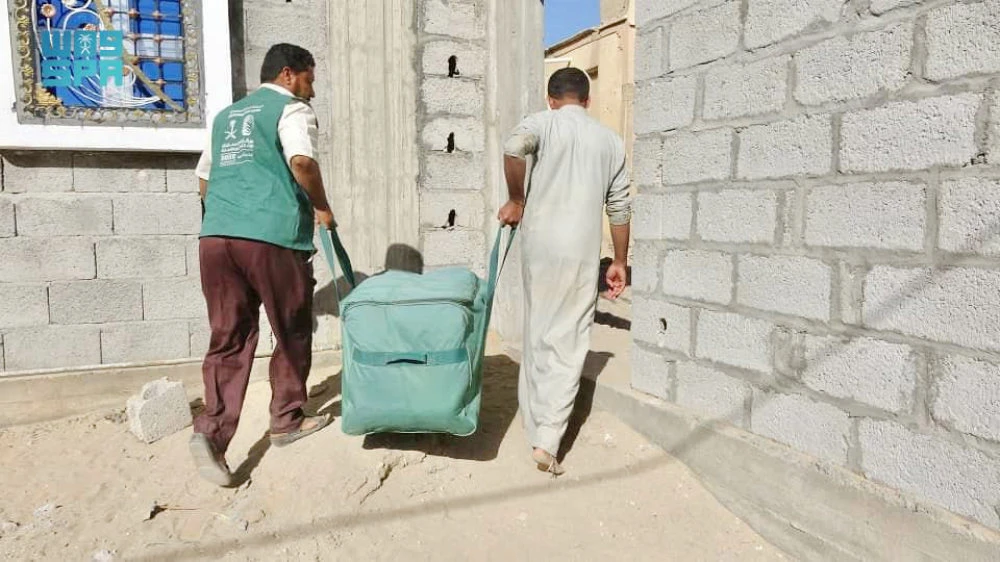 KSrelief has distributed 96.3 tons of food baskets to the Shabwa governorate in Yemen. (SPA)