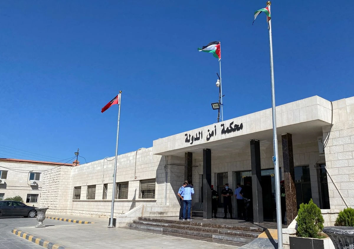 A general view shows the exterior of a security court in Amman. (Reuters/File Photo)