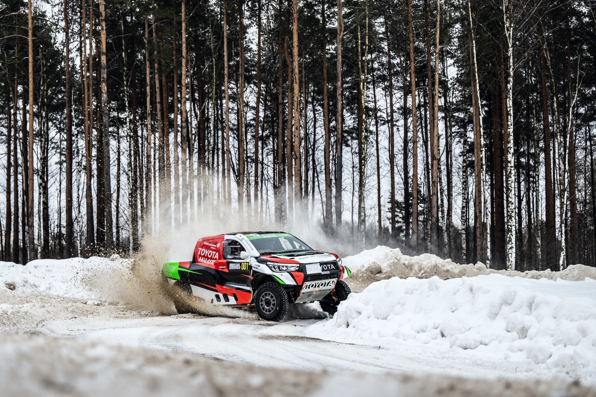 Yazeed Al-Rajhi and his Irish co-driver Michael Orr will tackle the snowy track at the Baja Russia Northern Forest on Feb 11-13 . (Supplied)