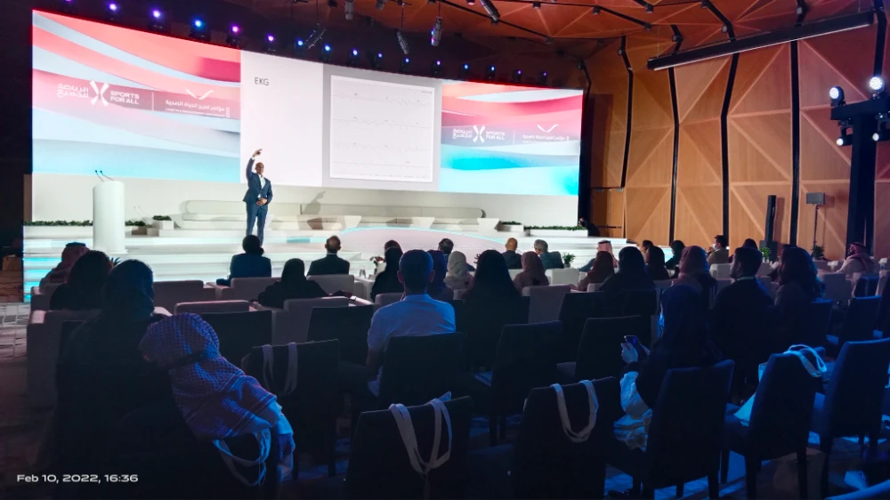 A session in progress at 2nd Lifestyle Enhancement Conference in Riyadh. (AN photo by Rashid Hassan)