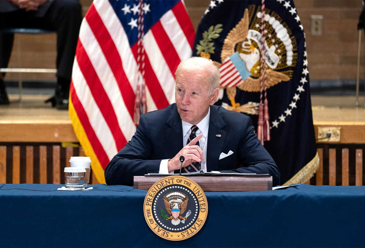 President Joe Biden speaks at an event in New York, U.S., on February 3, 2022. (AP/File)