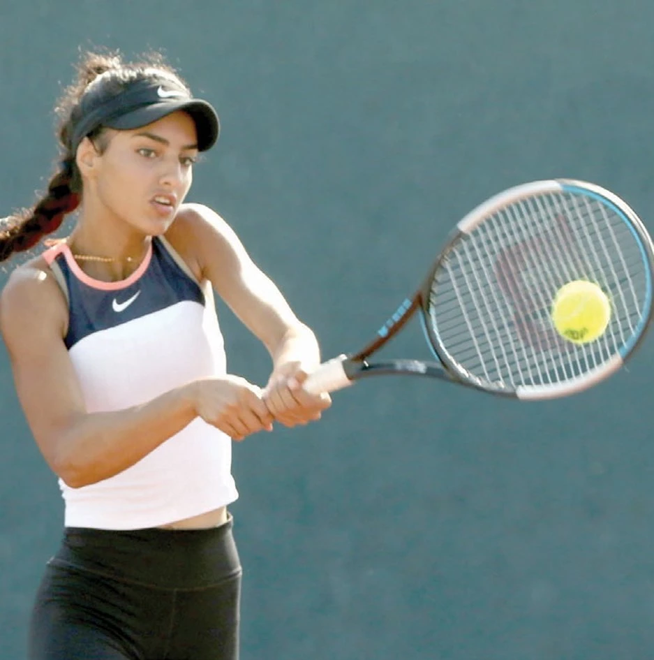 Yara Al-Hogbani's impressive run at the Nairobi International Tennis Championship has been ended by illness. (Supplied)