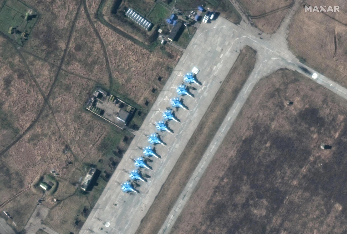 The fears stem from the fact that Russia has massed more than 130,000 Russian troops on Ukraine’s borders. (AFP)