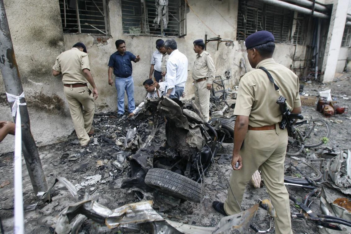 Judge A. R. Patel on Friday also sentenced 11 people to life imprisonment in the case in which more than a dozen bombs went off in several parts of Ahmedabad. (AFP)