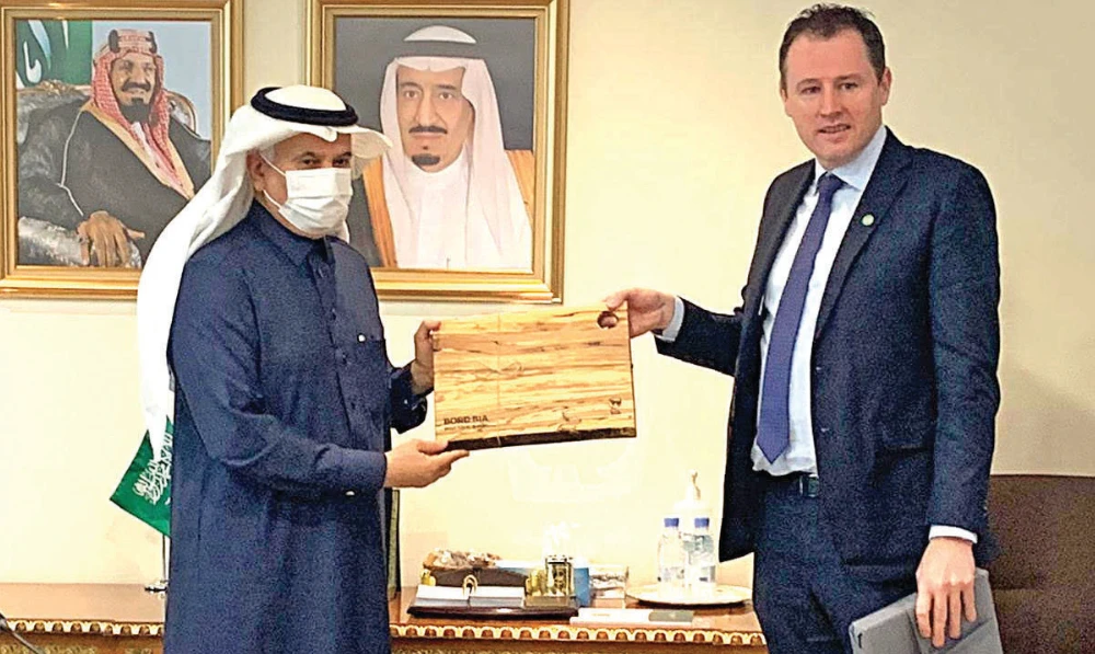 Saudi Minister of Environment, Water and Agriculture Abdul Rahman Al-Fadli, and Ireland’s Minister for Agriculture, Food and the Marine Charlie McConalogue T.D.