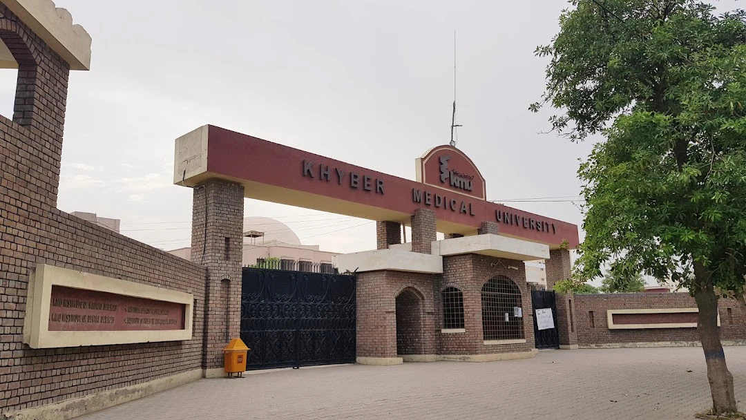 The undated photo shows the exterior view of Khyber Medical University in Peshawar, Pakistan. (Photo courtesy: Social media)