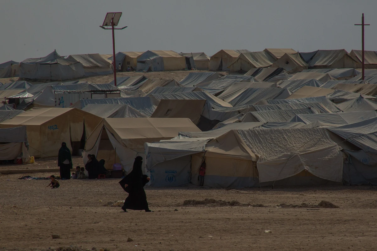Al-Hol refugee camp in northeastern Syria, Oct. 17, 2019. (Wikimedia Commons)