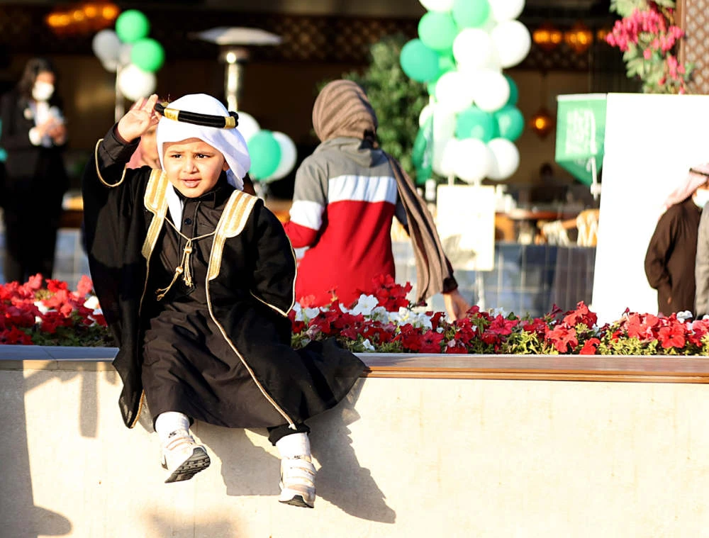 Students were asked to make videos talking about Saudi Arabia’s history, the battles that took place, and the leadership throughout the history of KSA as part of the school activities. (AN photo by Saleh Ghanaim)